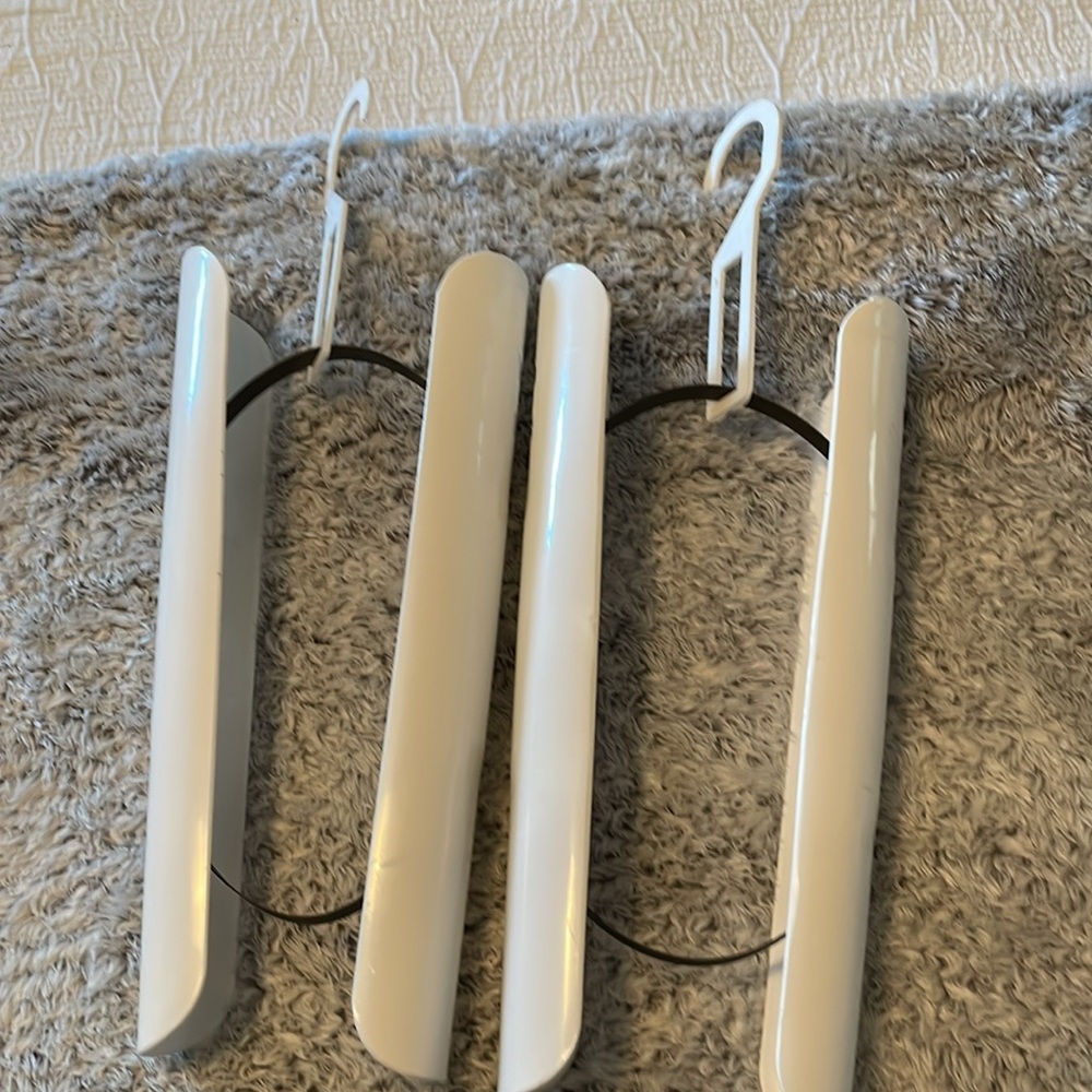 Boot Trees, white with hanging hooks